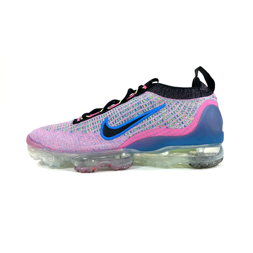 Nike Air VaporMax 2021 Flyknit Pink Black Photo Blue DX3369-600 Women's 10.5